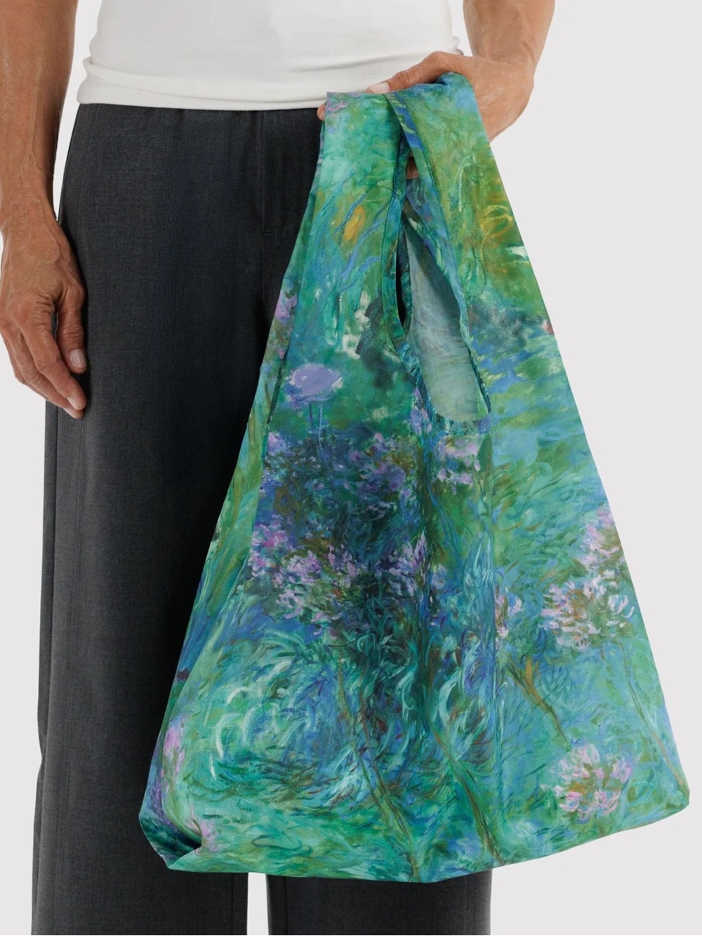 BAGGU X MOMA Reusable Nylon Standard Tote Claude Monet - Picture 3 of 5